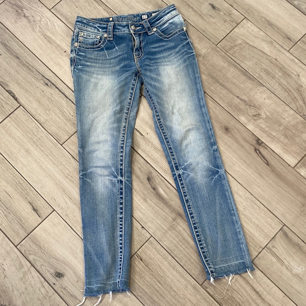 Miss Me Bejeweled Pockets Skinny Jeans JS515153